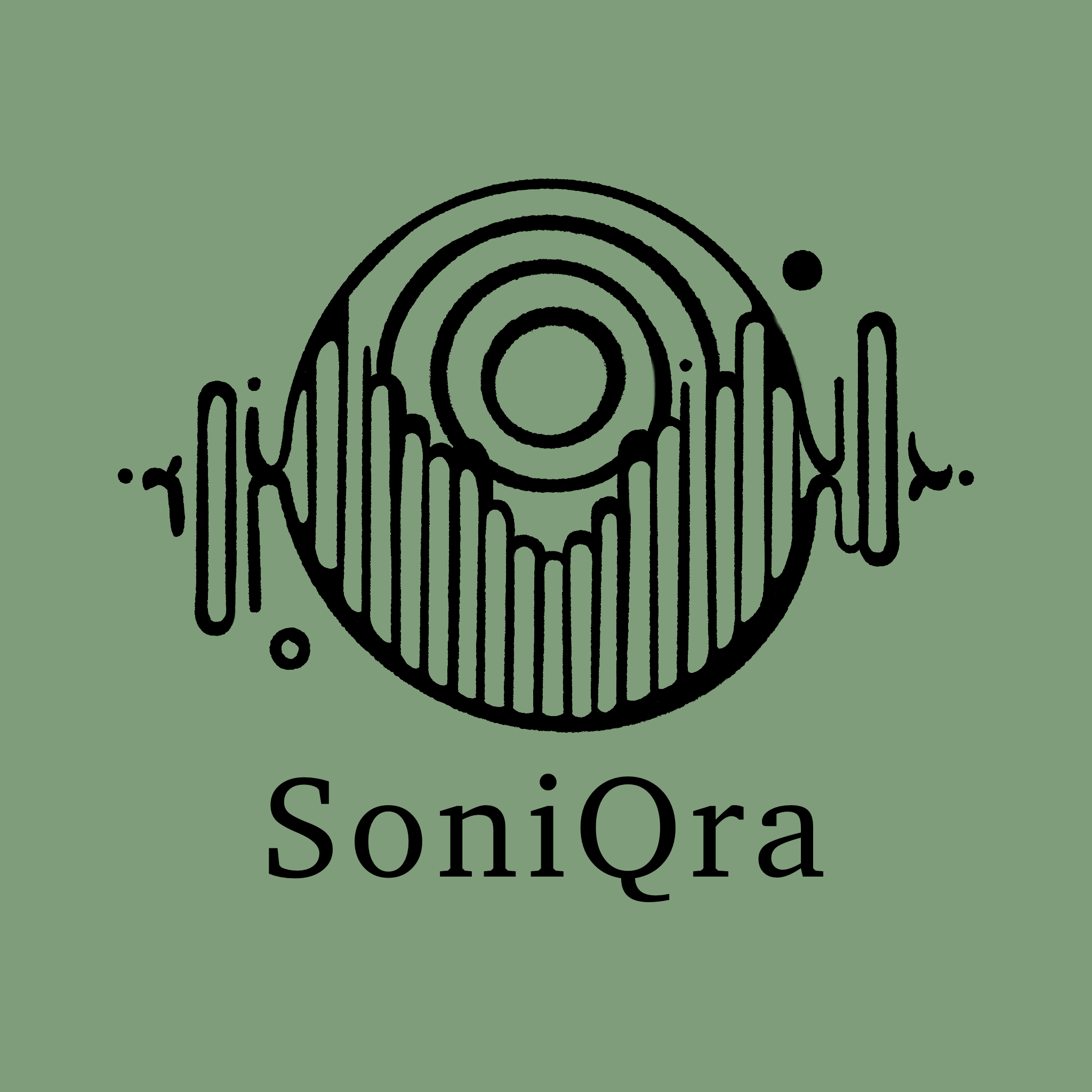 Logotipo SoniQra. Estudio de música Barcelona