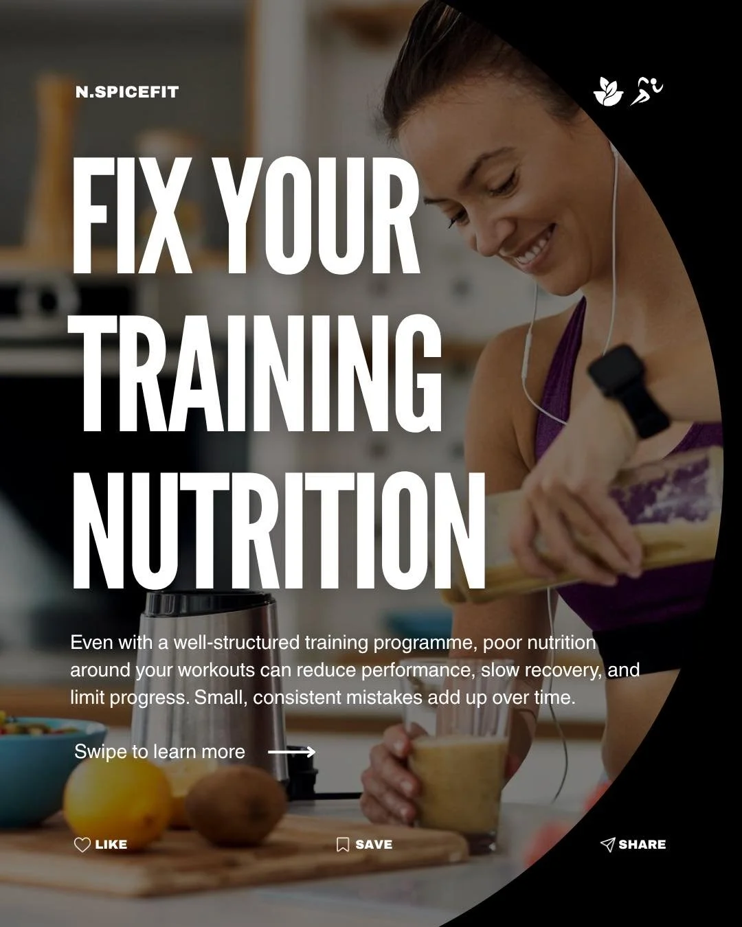Training results are influenced not only by the quality of your programme, but also by the consistency of your nutrition habits.

Common mistakes around pre-workout nutrition, post-workout recovery, protein intake, carbohydrate intake, and hydration 