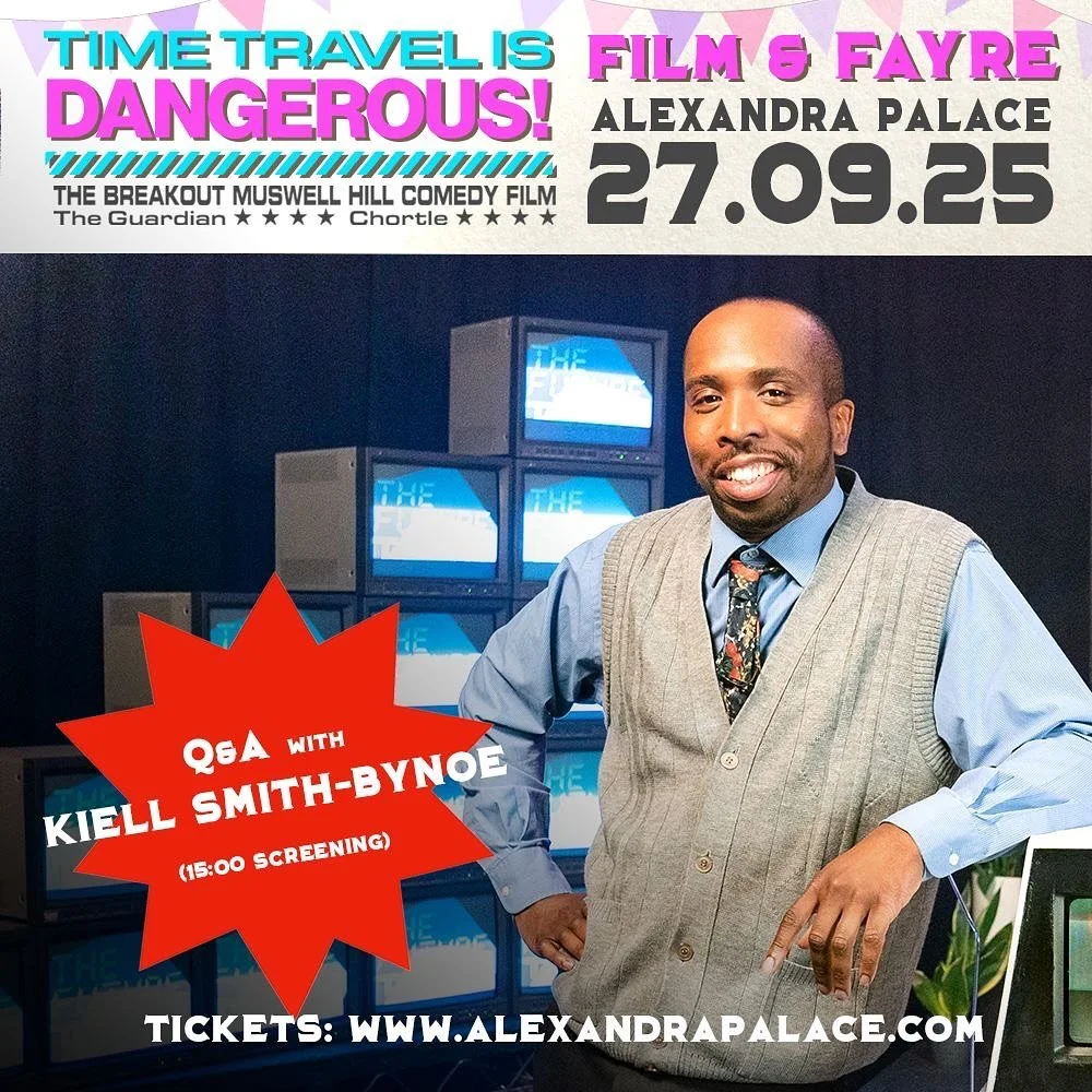 Delighted to have @klayzeflaymz joining us for the cast &amp; filmmaker Q&amp;A at Alexandra  Palace for &lsquo;Time Travel is Dangerous&rsquo;! Kiell will be in attendance at the matinee screening at 3pm on the 27th along with Ruth, Megan, Tom Lenk,