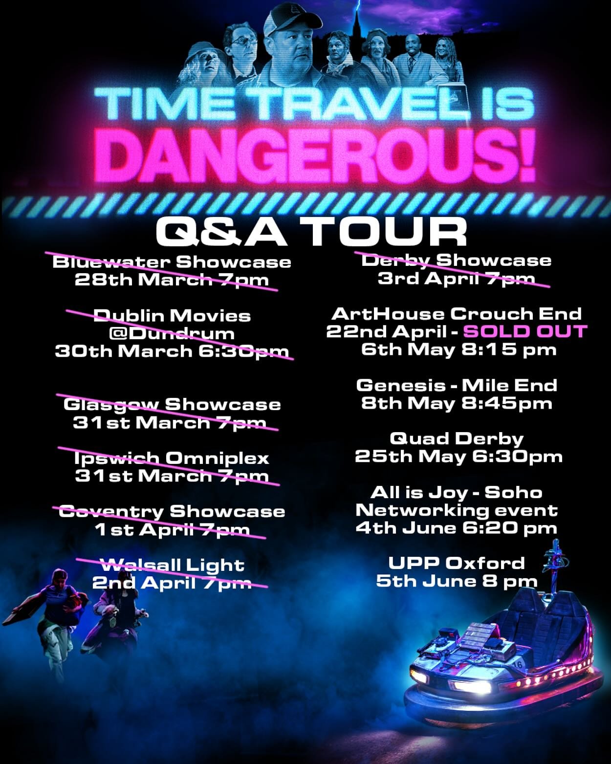 Catch us at one of these upcoming special Q&amp;A screenings! Time Travel Tour continues 🙌👾