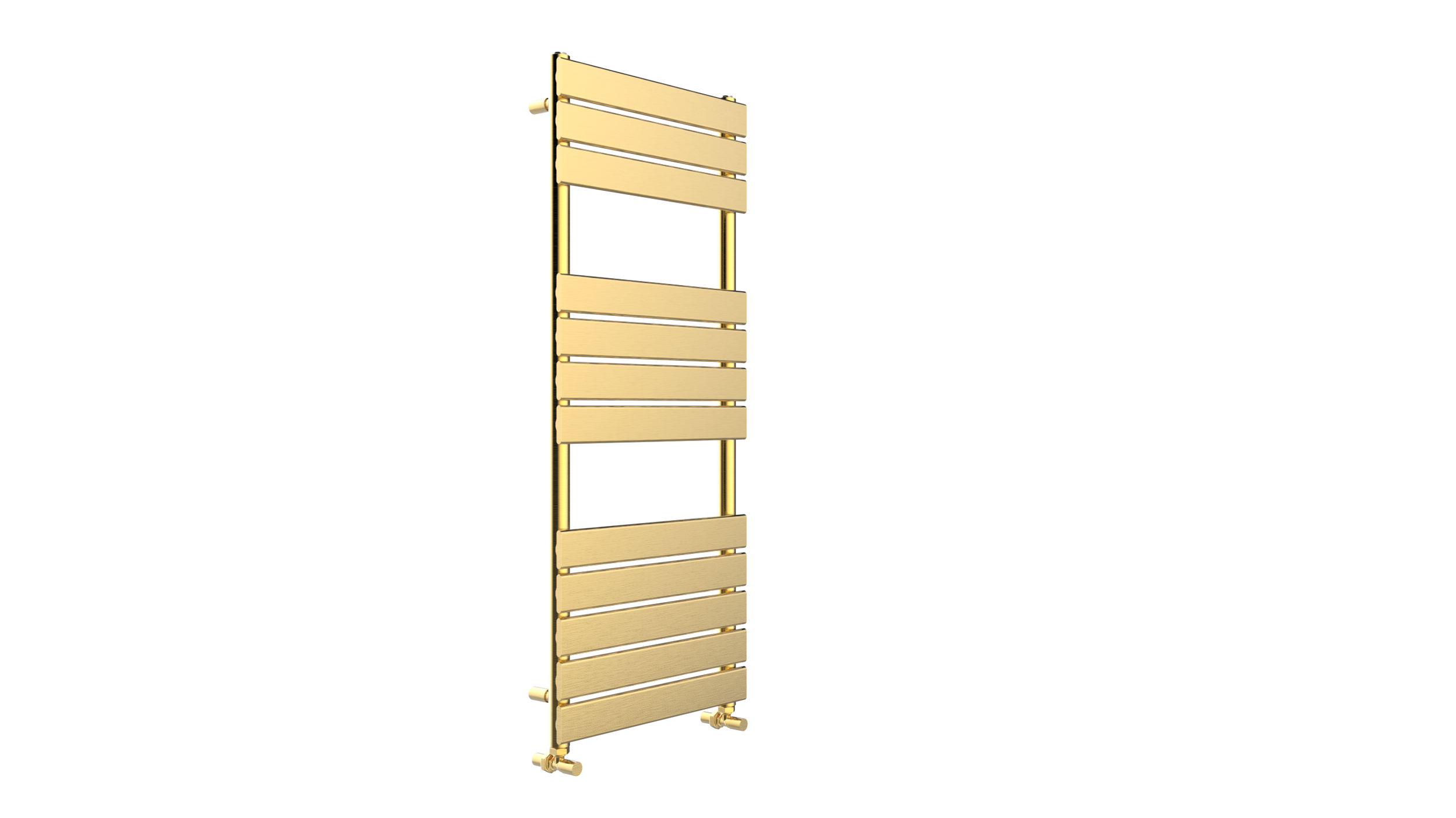 Queenstown Brushed Brass Designer Towel Radiator 1200*450mm
