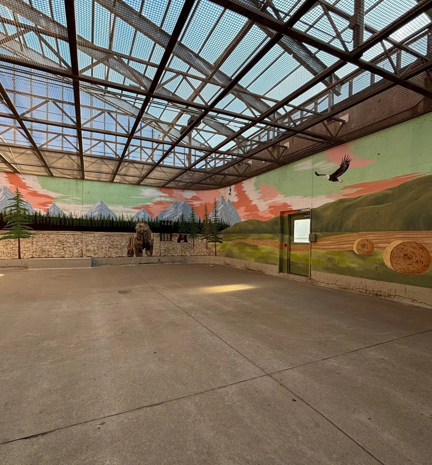 Shared recreational space feature wall