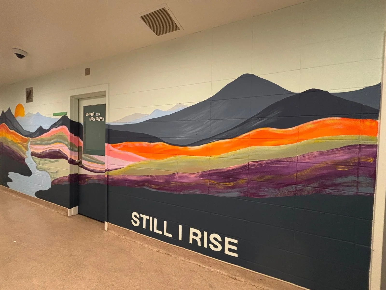 Healthcare facility feature wall