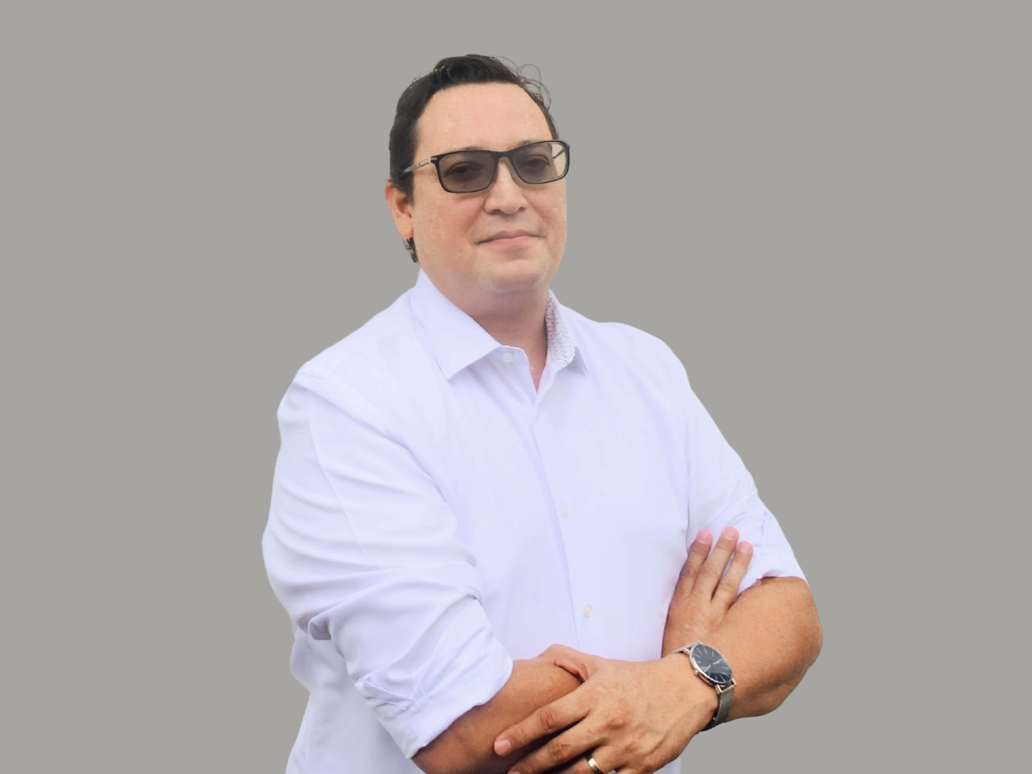 Ramiro mayorga, financial and new business analyst, smiling and looking at the camera. Executive team member