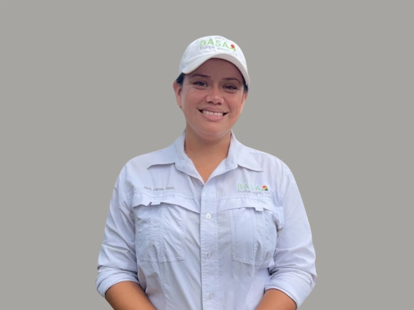 Maria zapata, head of field program, smiling and looking at the camera. Executive team member