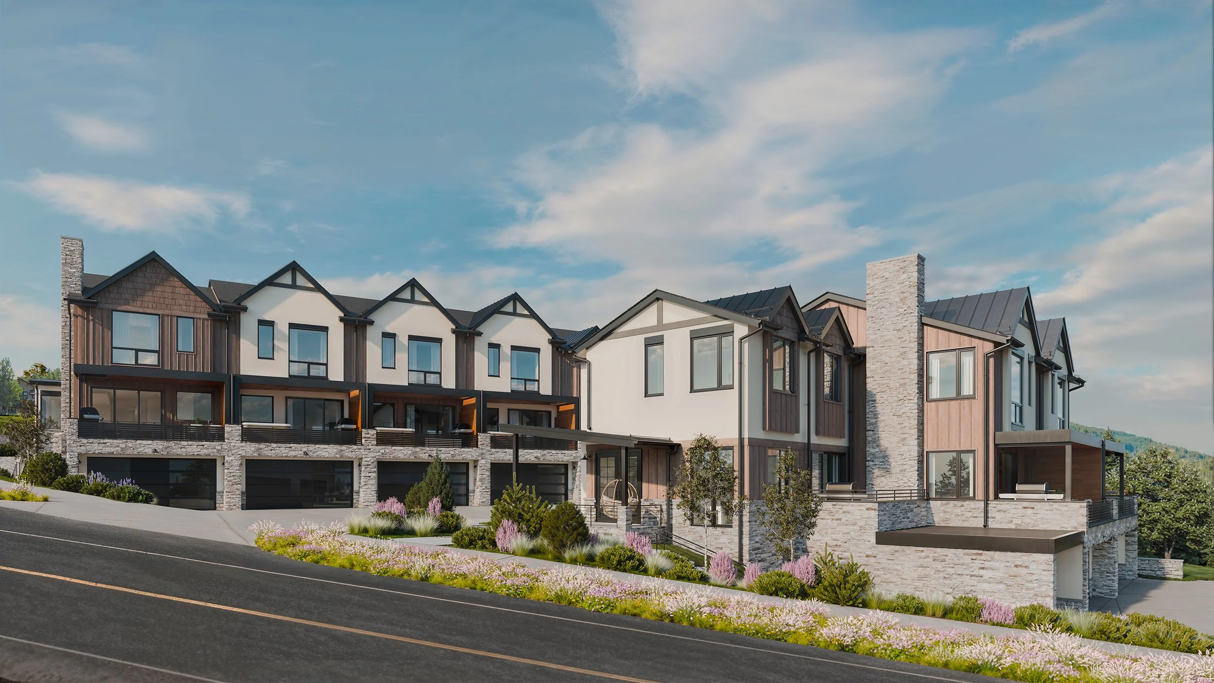 Exterior Rendering of Terrain at Walton Creek in Steamboat Springs