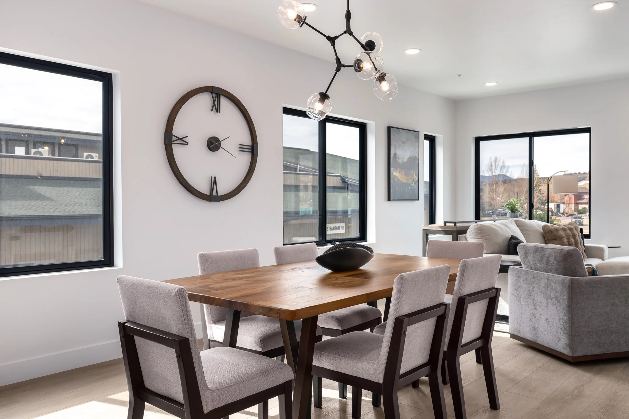 Open Concept Living Area at Basecamp Row