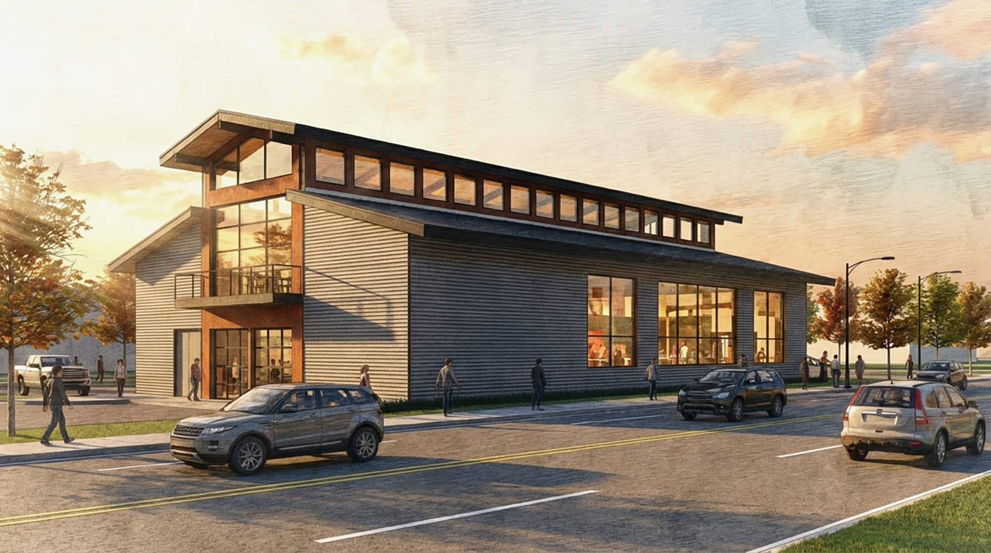 Concept of Market planned at Steamboat Basecamp in Steamboat Springs next to Basecamp Row.