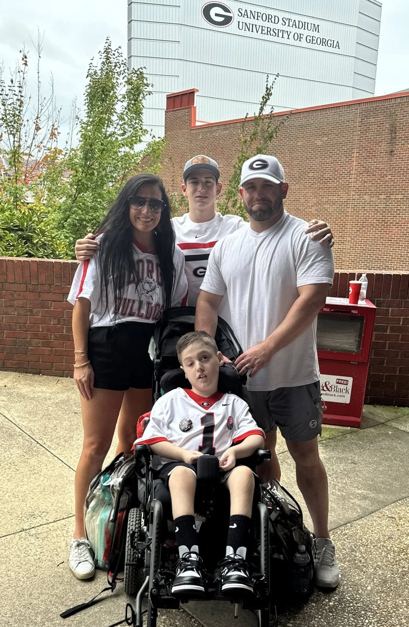 Brant and his family enjoy UGA vs WKU
