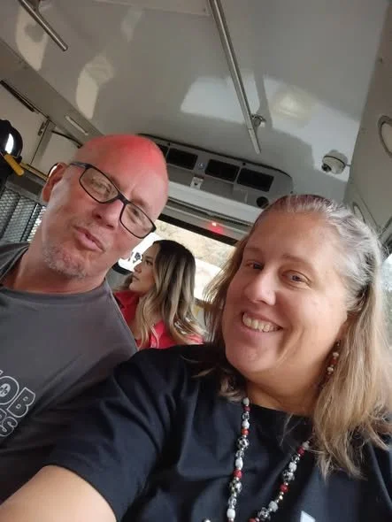 Tori and family headed to their Game Day experience
