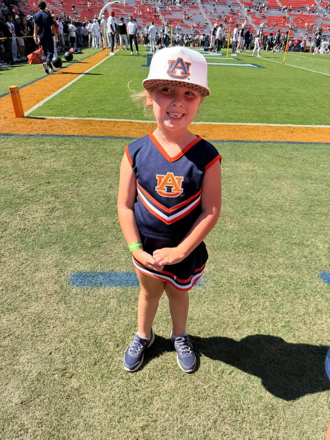 Fun on the field before the game
