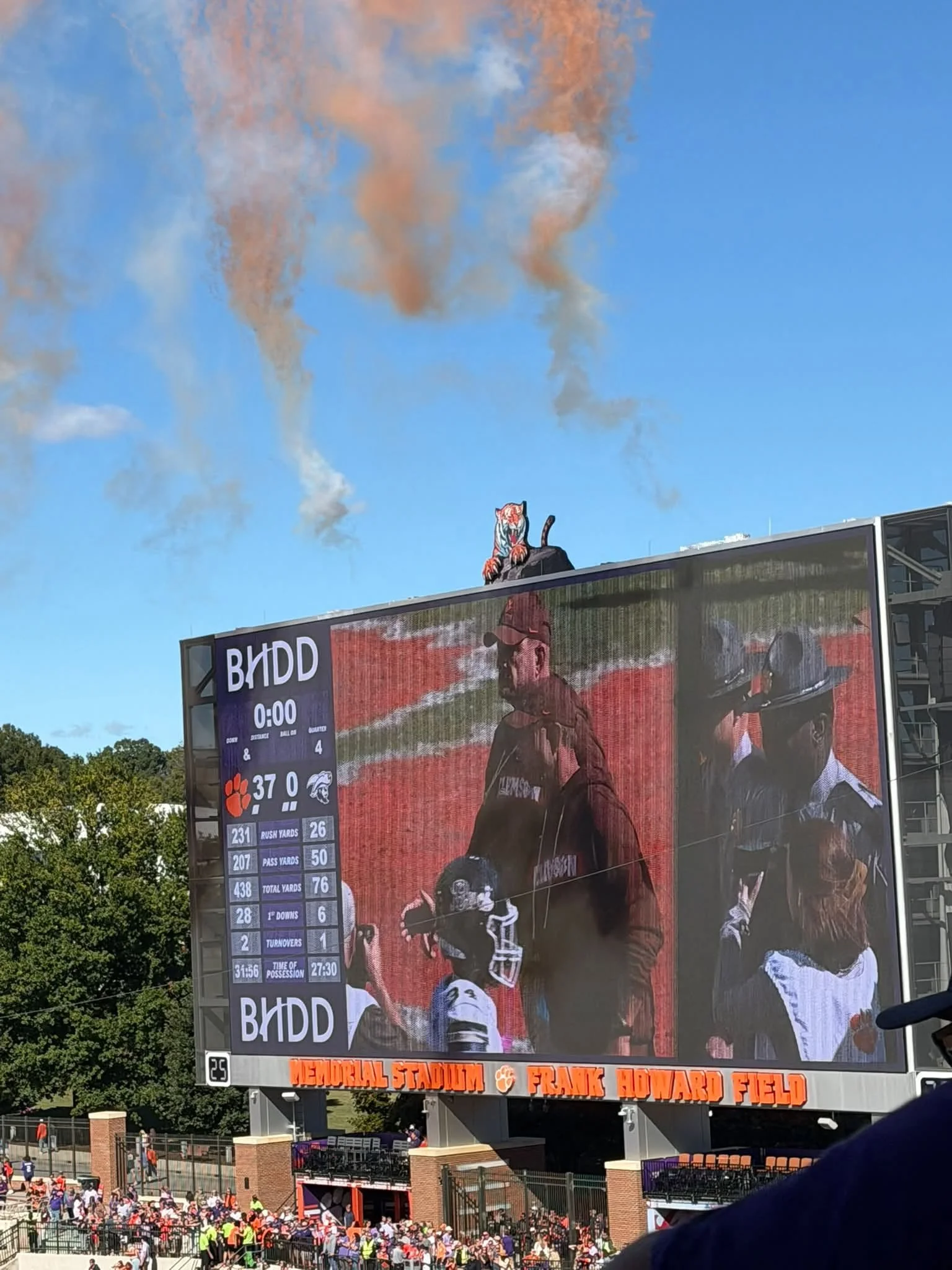 Game day fireworks