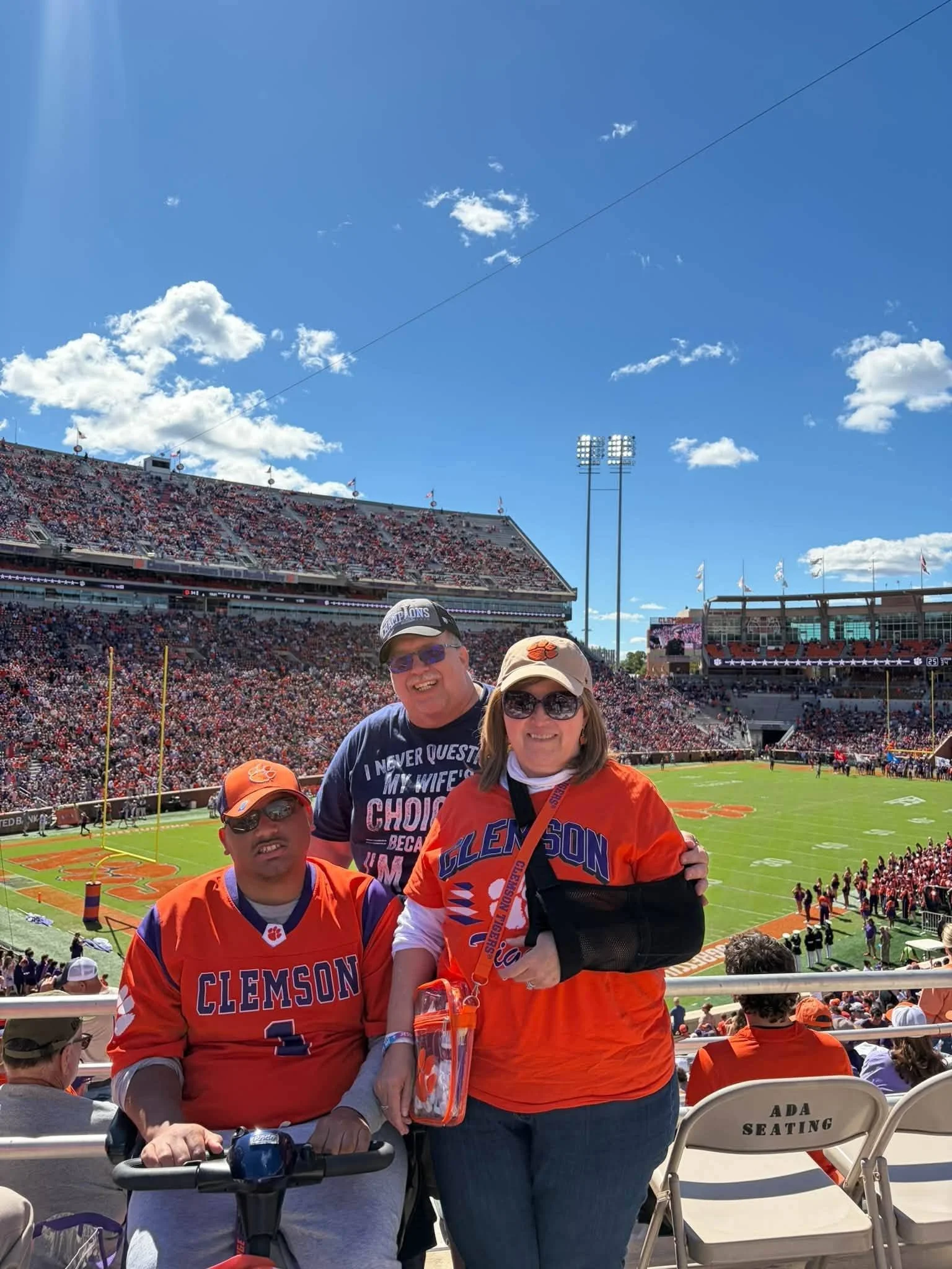 Nick is ready to cheer for the Clemson Tigers
