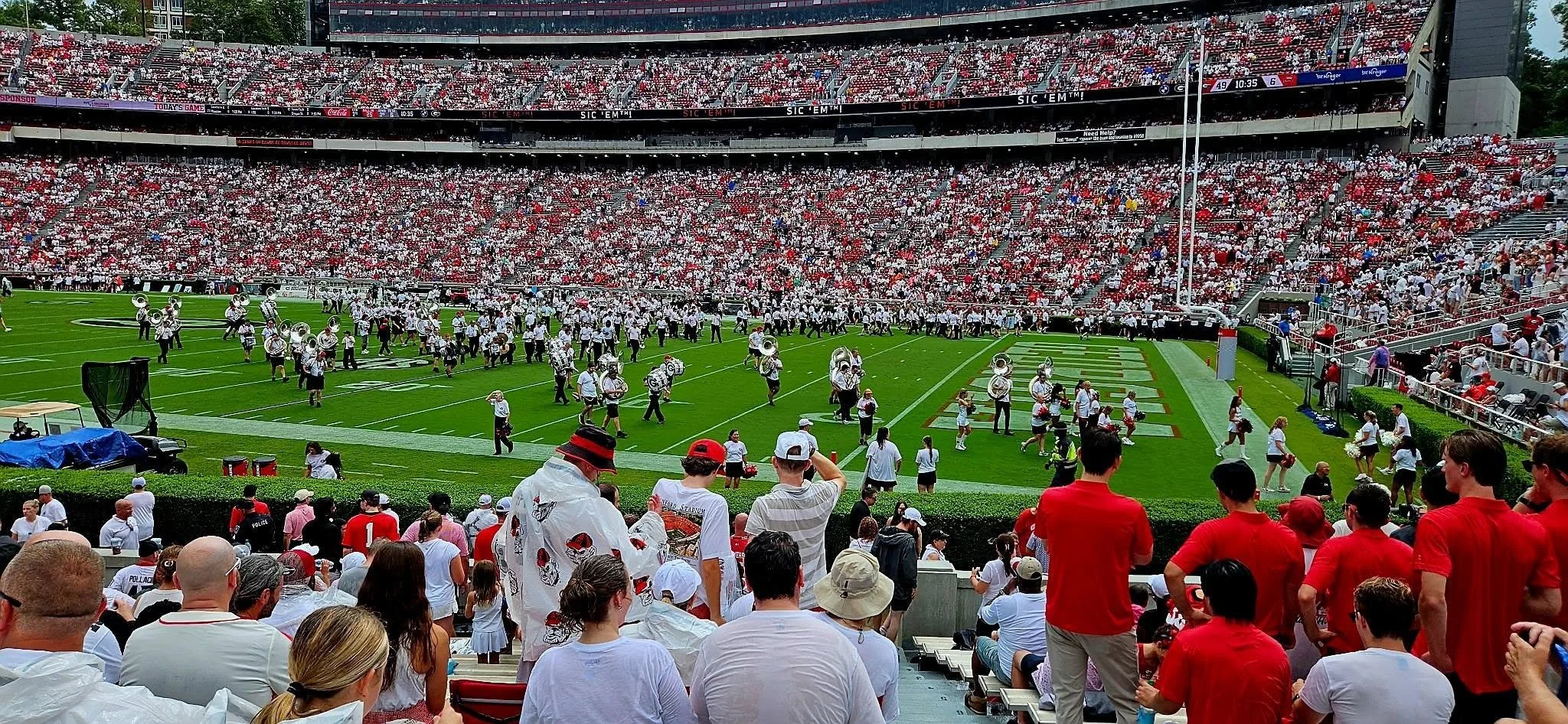 Thank you Coach Sam, Brad Bell, and Brandon Sims.  Great seats!
