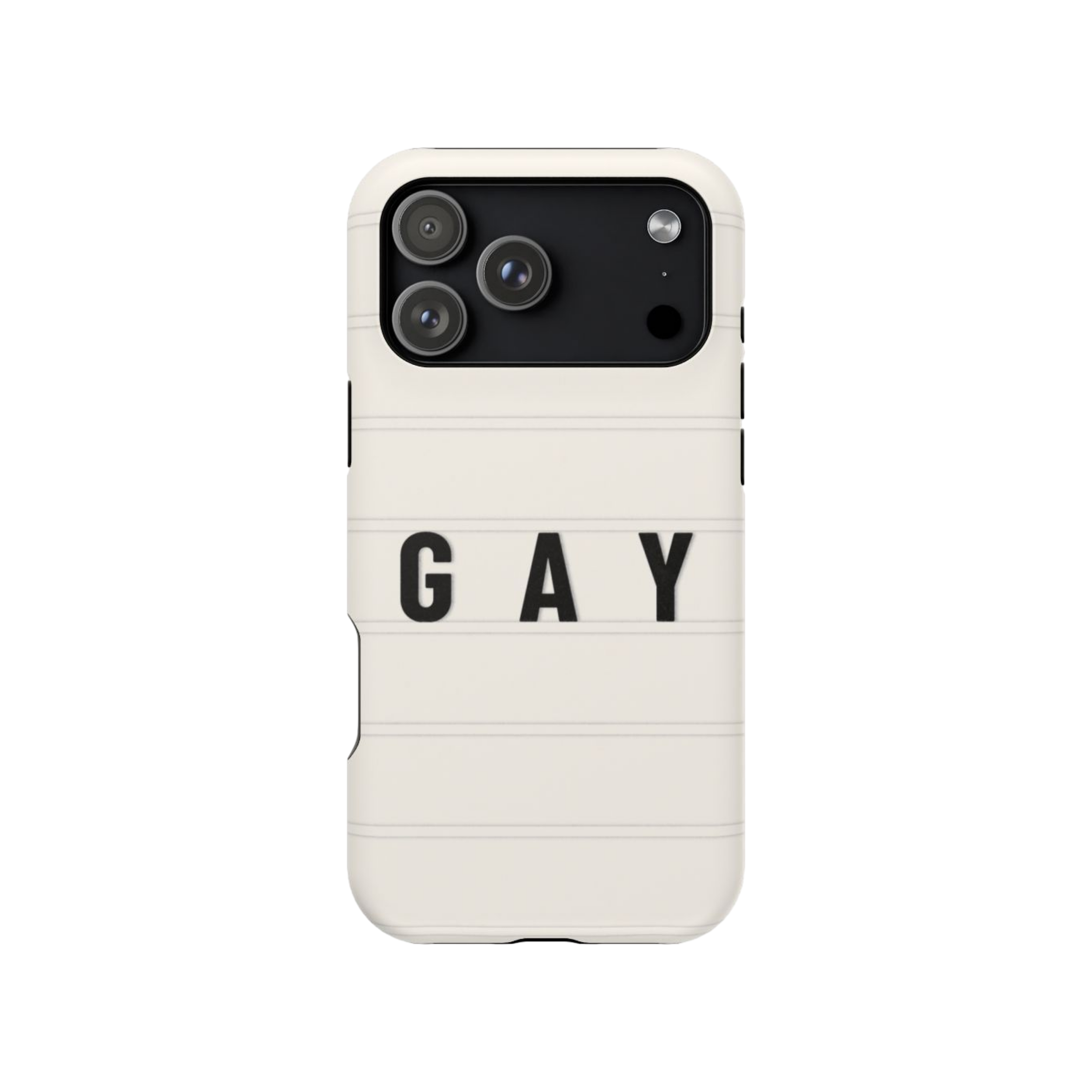 Gay Letter Board Phone Case gomo - iPhone 17 Pro Max Product Photo.png