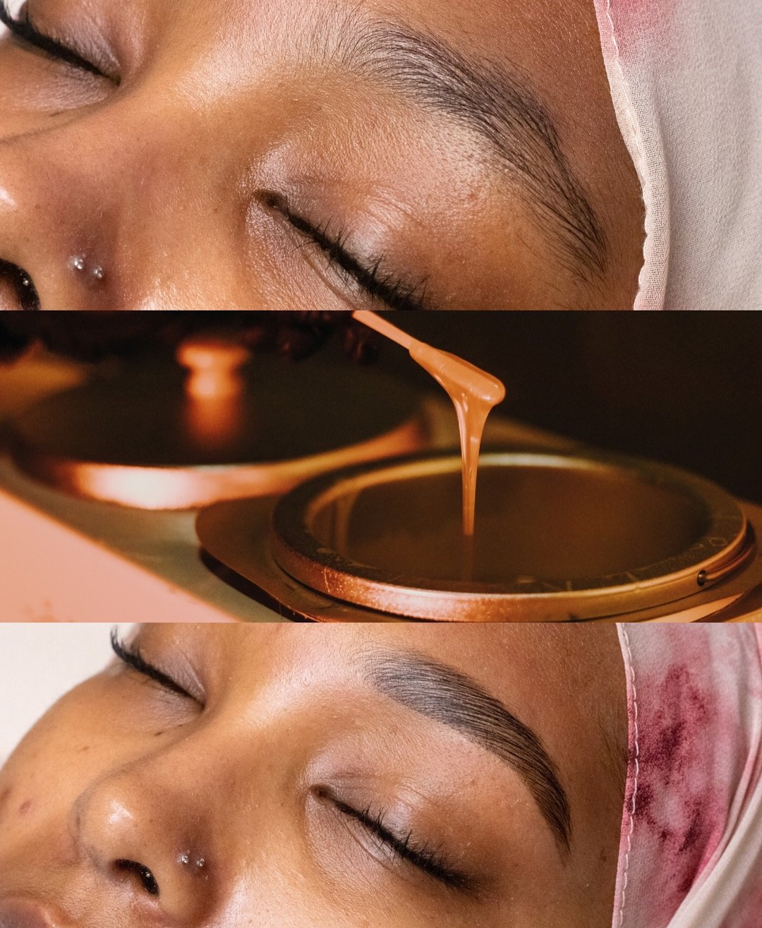 ✨ Brow dreams = achieved! ✨

From sparse to sculpted, this brow lamination &amp; tint combo has us swooning! 💕 Check out that perfect tint mix in the middle&mdash;customized for your unique vibe. 🌿

Ready to elevate your brows? Book now and let&rsq