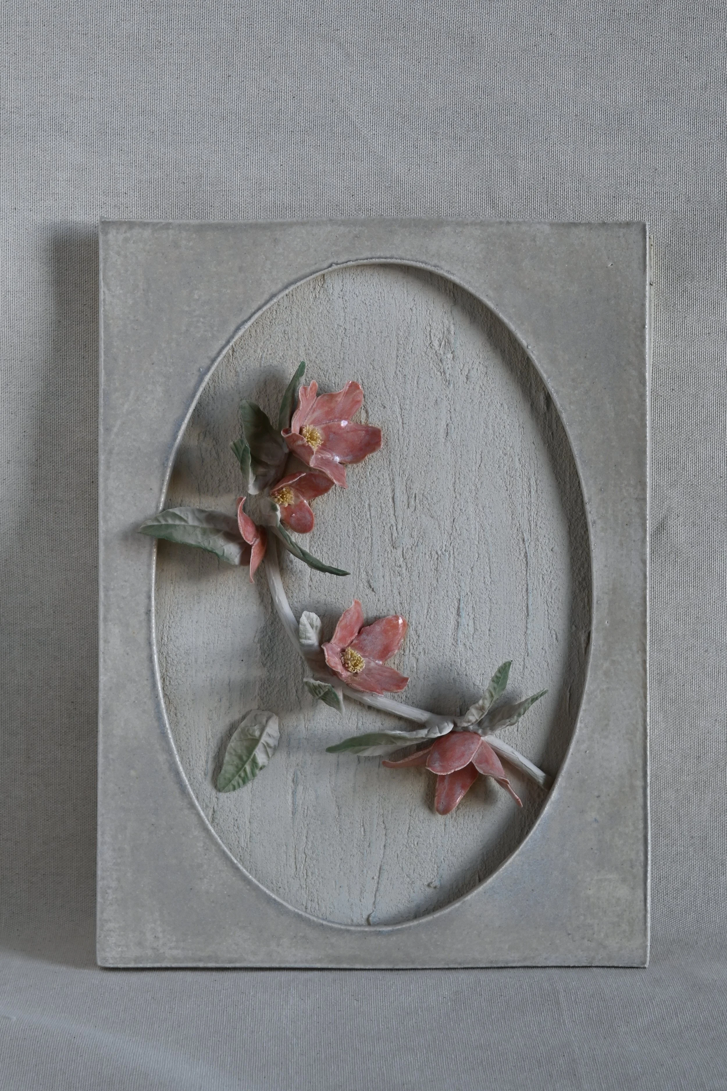 Crabapple Blossoms In the Spring Rain, porcelain and stoneware
10in x 7in x 2in, 2025