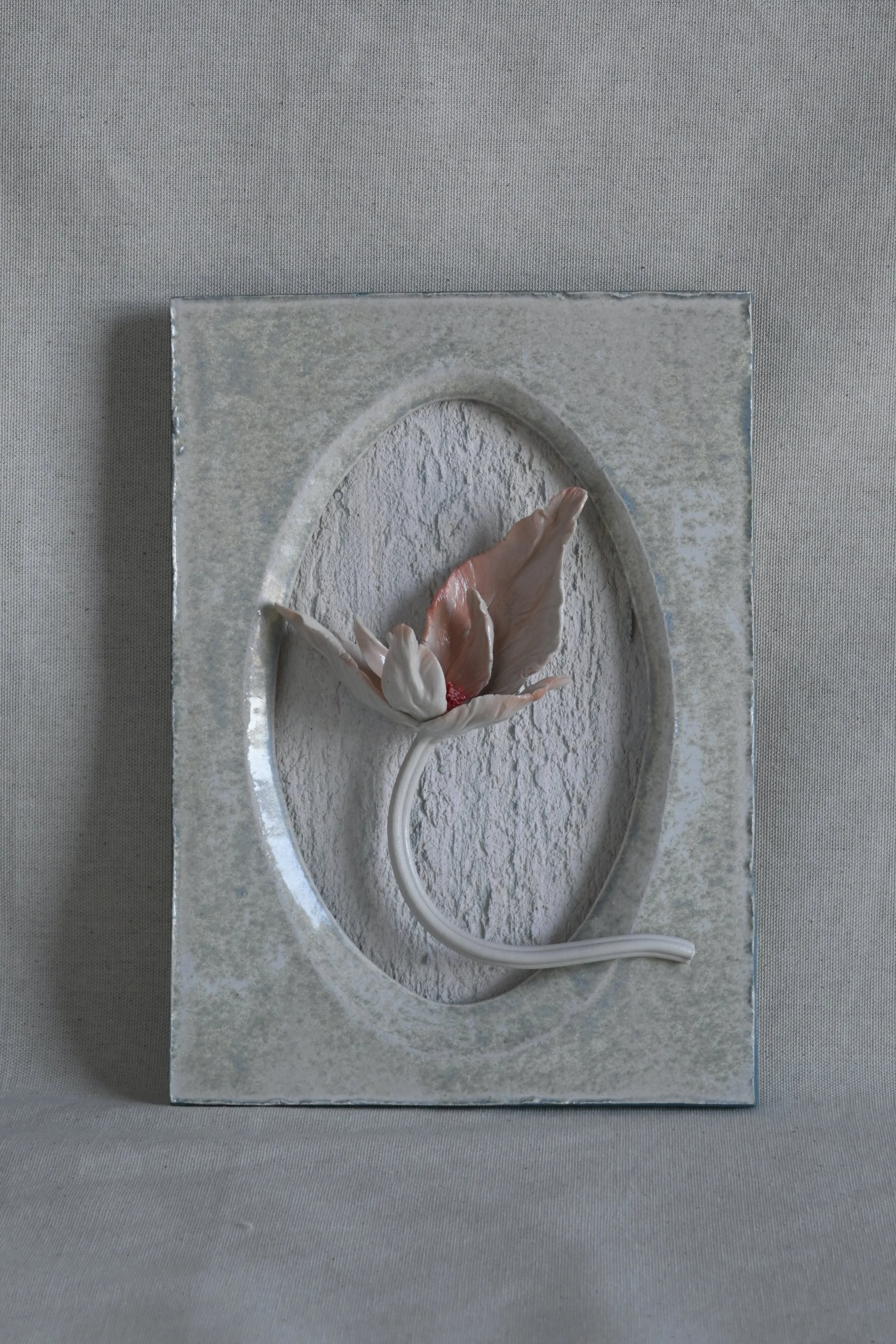 The Flower's Shadow Promised a Return, porcelain and stoneware, 10in x 7in x 2in, 2025