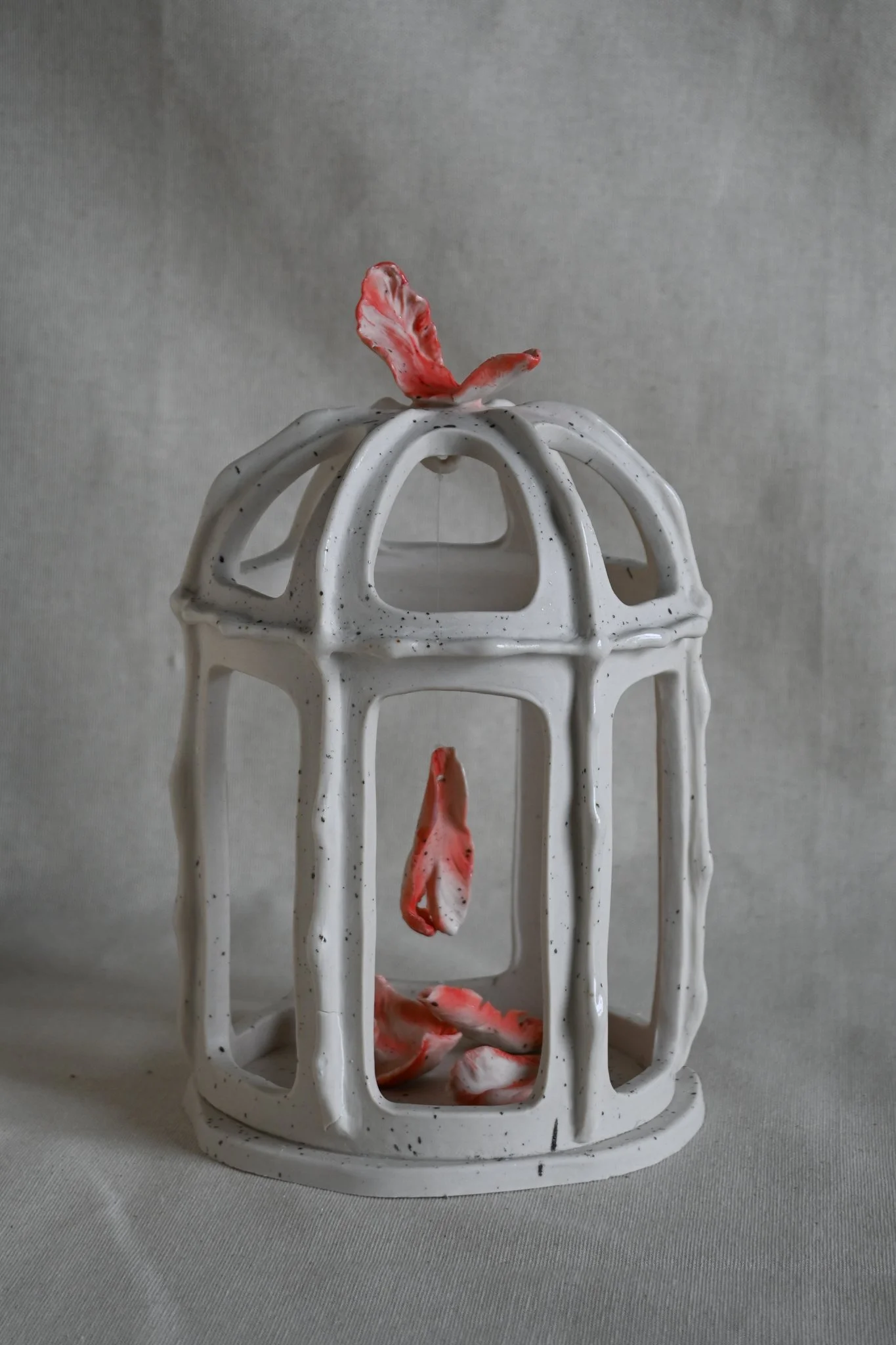Flower Lantern, 2024 Porcelain Size: 10'' x 6'' x 6''