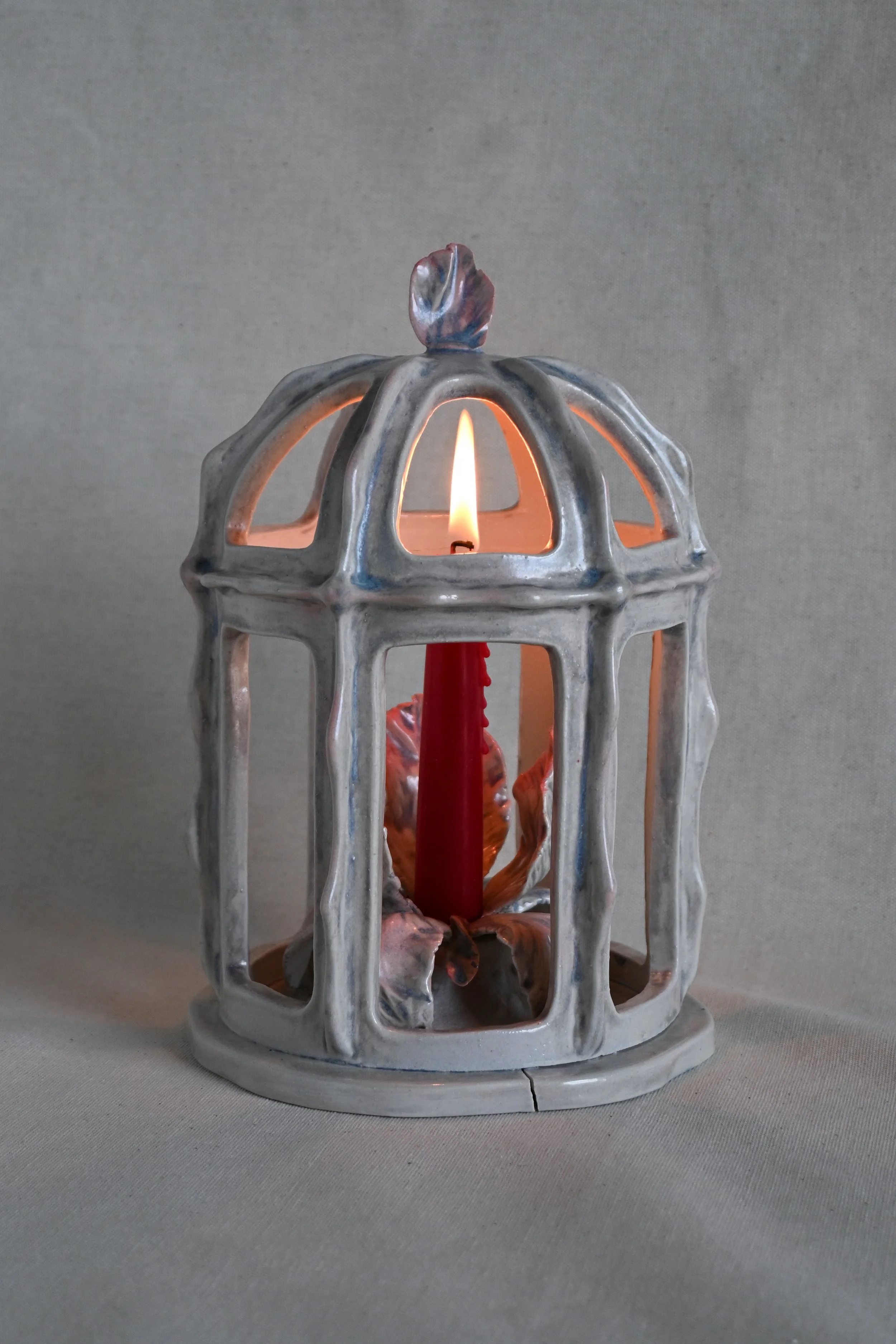 Flower Lantern, 2024 Stoneware Size: 10'' x 6'' x 6''