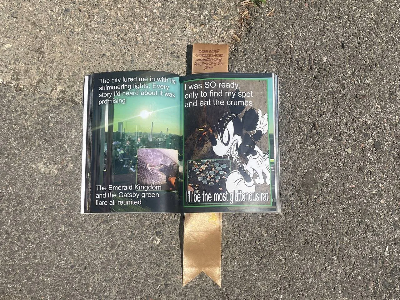 Limited edition - WELL BORN - bookmark handmade by the artist