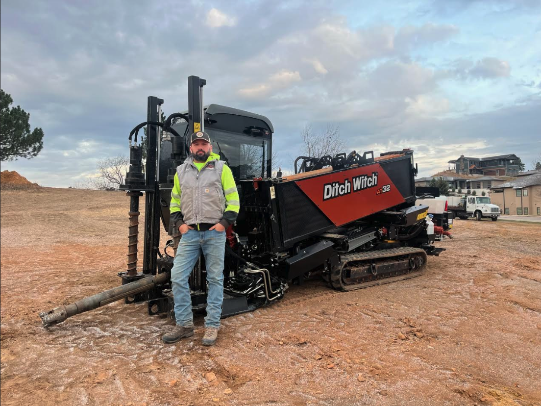 Person with Ditch Witch