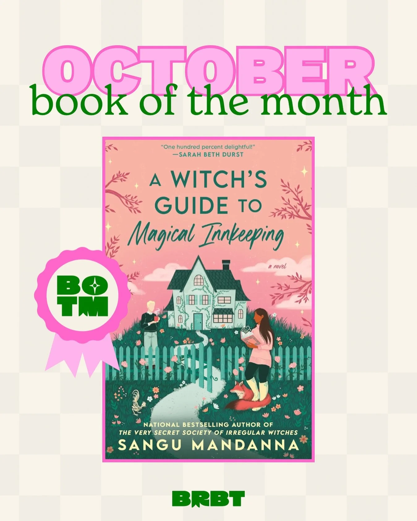 Please welcome our October book&hellip; A Witch&rsquo;s Guide to Magical Innkeeping by @sangumandanna 💖🏡🪄📗

💬 A whimsical and heartwarming novel about a witch who has a second chance to get her magical powers, and her life, back on track!

As al