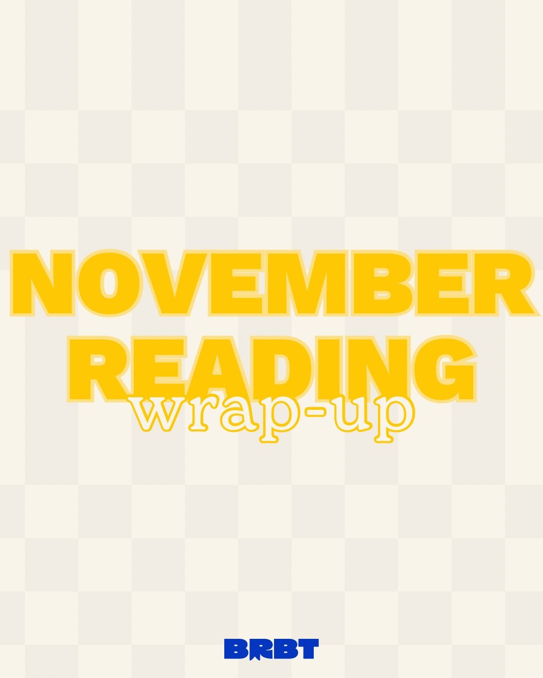 our november reads + ratings! 🍂📙🦃

what was your top favorite read of november?!

#bradyandrosiebooktalk #monthlyreads #novemberreads