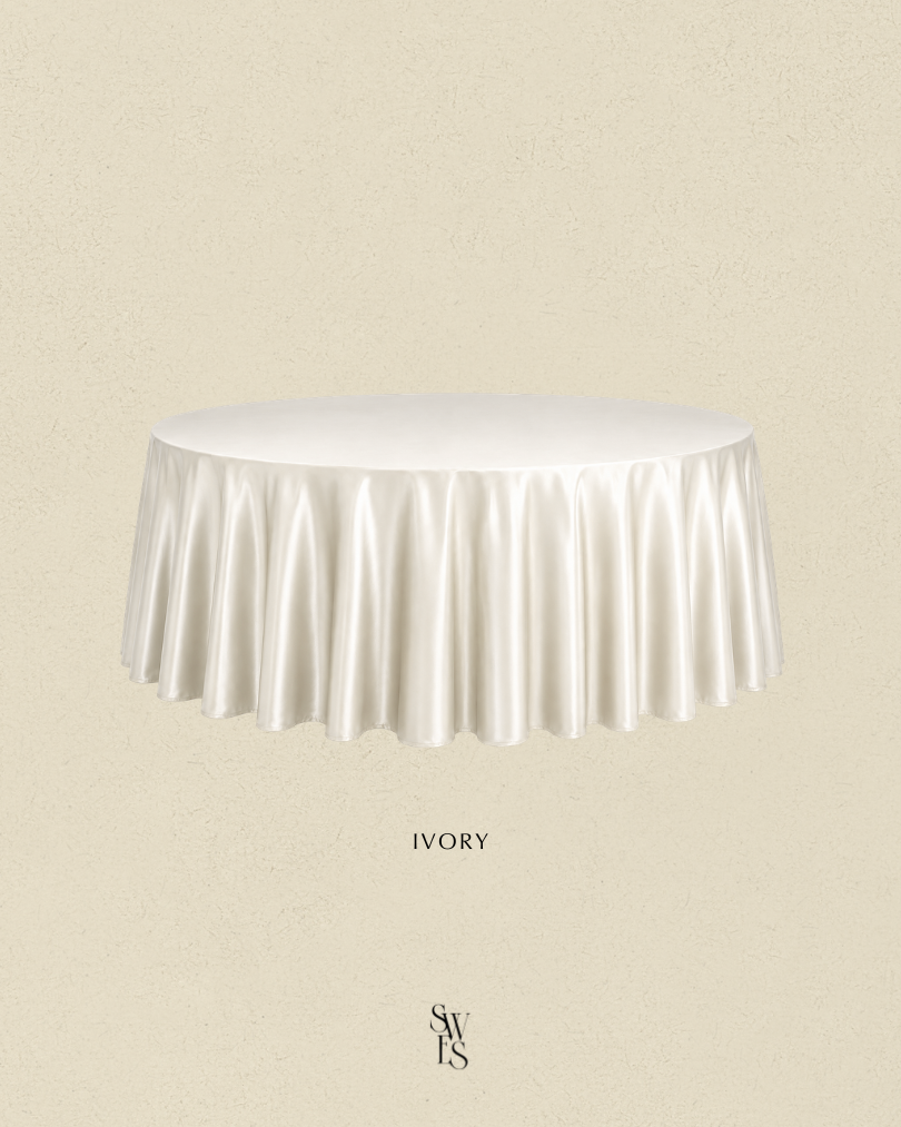 Tablecloth Round Satin - Ivory.png