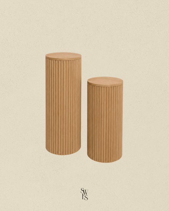 Plinths - Ribbed Round - Timber.png
