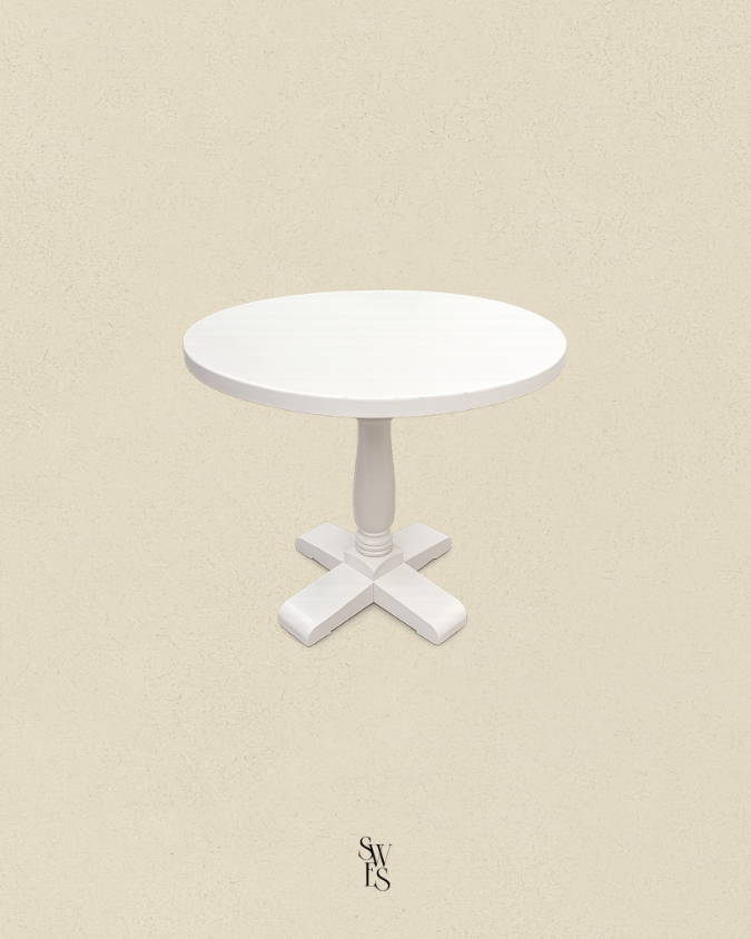 Farmhouse Café Table - White