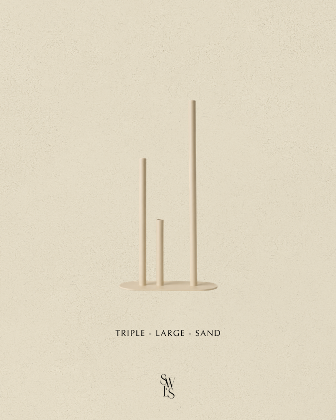 Triple Bud Vase - Large - Sand.png