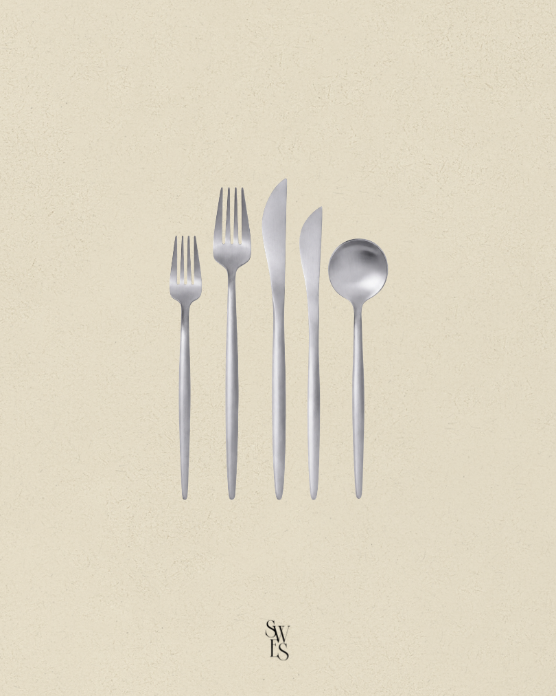 Cutlery - Flatware Matte Silver.png