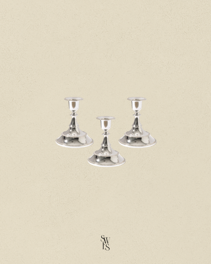 Candleware - Antique Silver Taper Stands - Single Short.png (Copy)