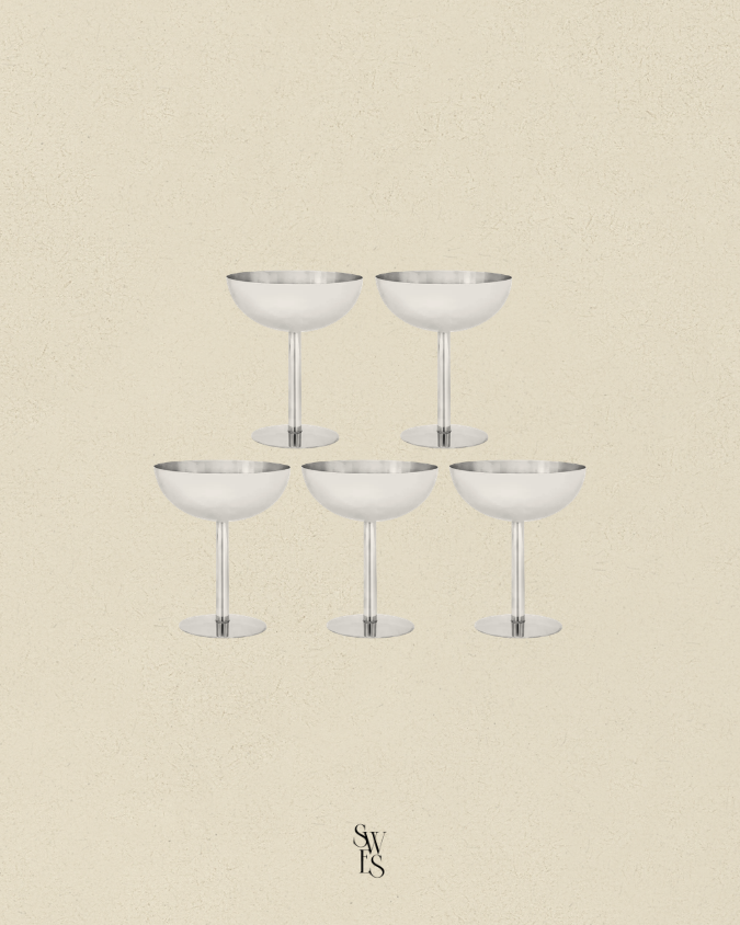 Palais Silver Coupe Cups