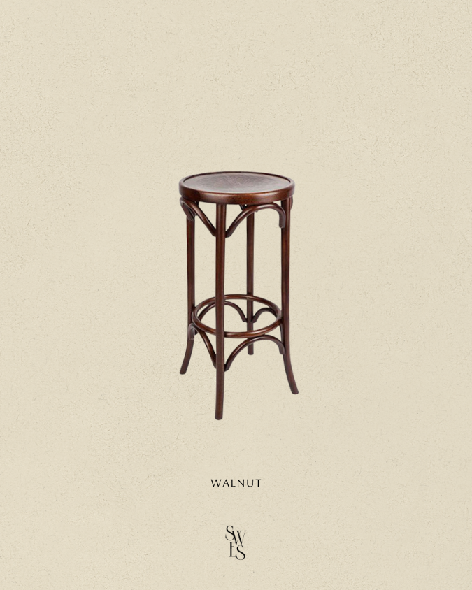 Bentwood Bar Stool - Walnut