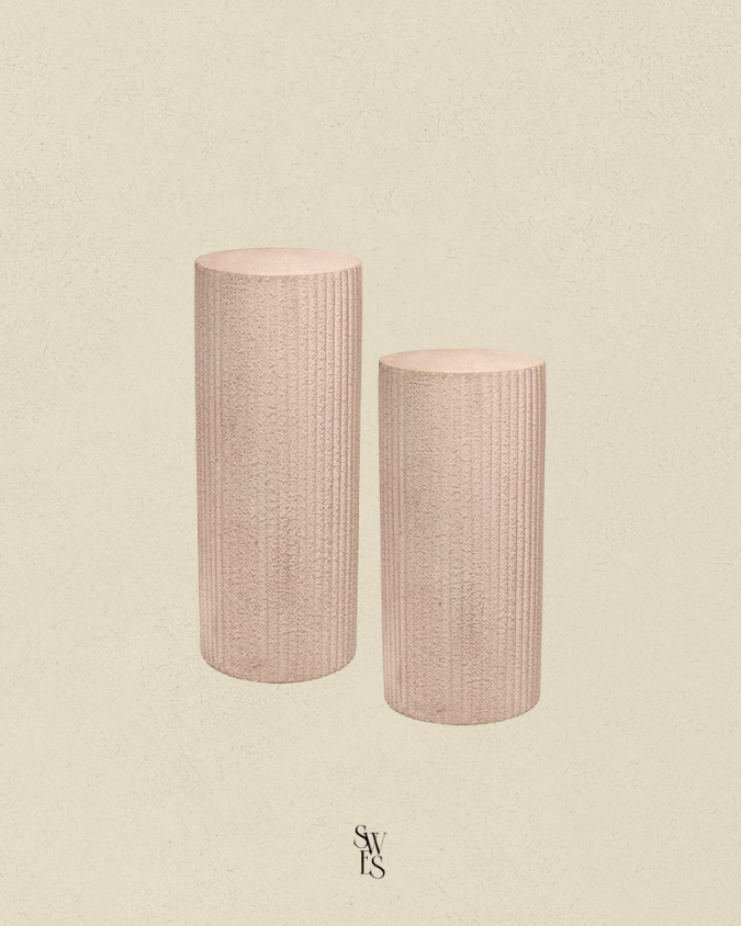 Plinths - Ribbed Round - Nude.png