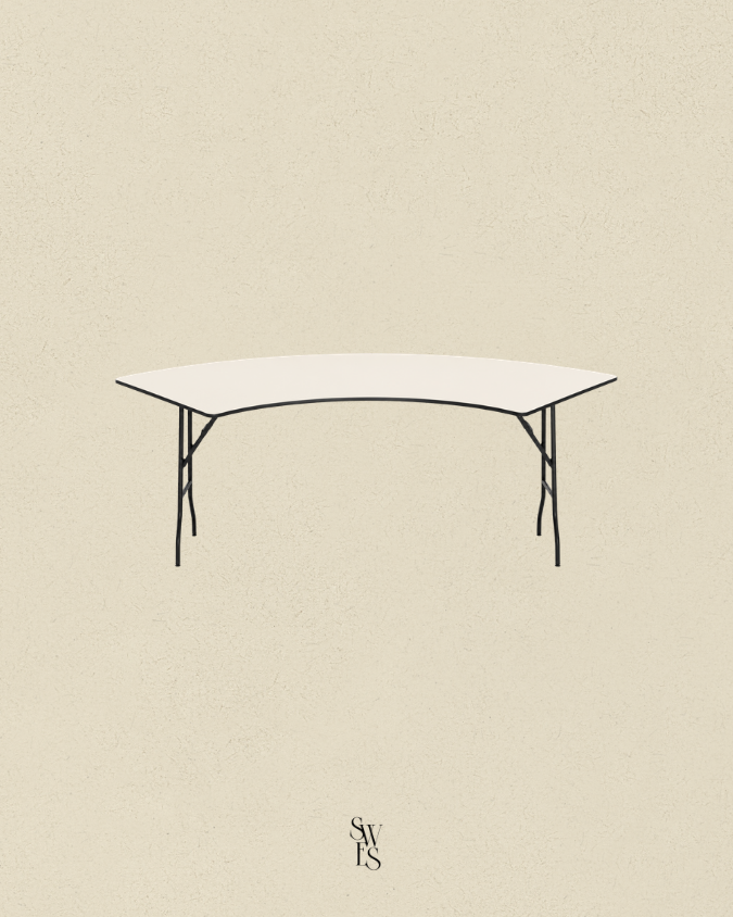 Trestle Table - Curved Banquet