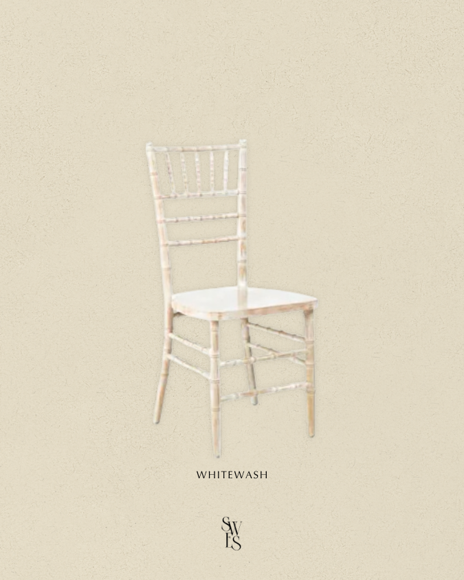 Tiffany Chair - Whitewashed