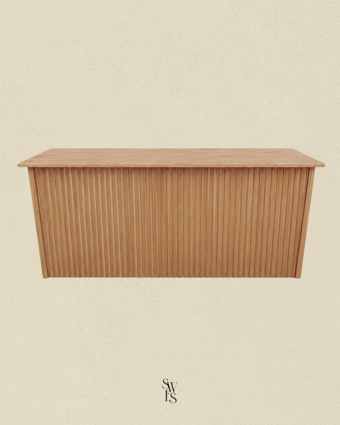 Service Bar – Oak Ribbed