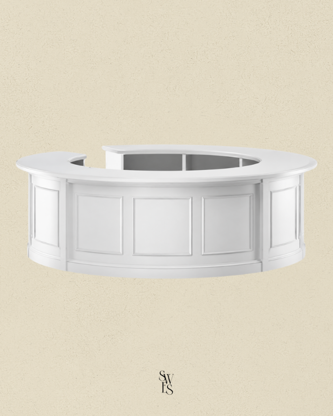 Ophelia Circular Bar - White