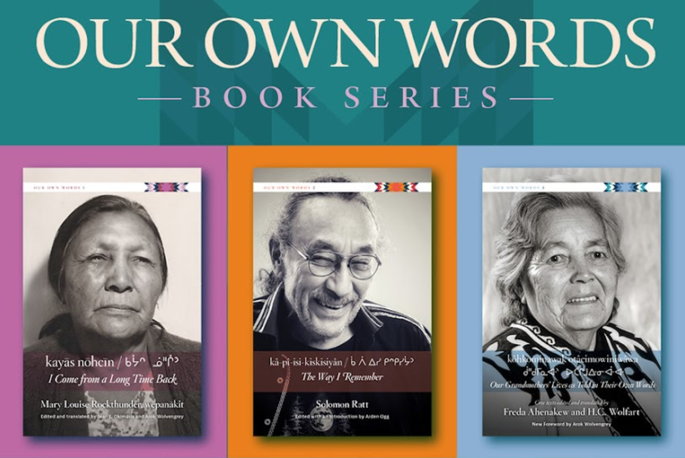 University of Regina Press launches "Our Own Words" series