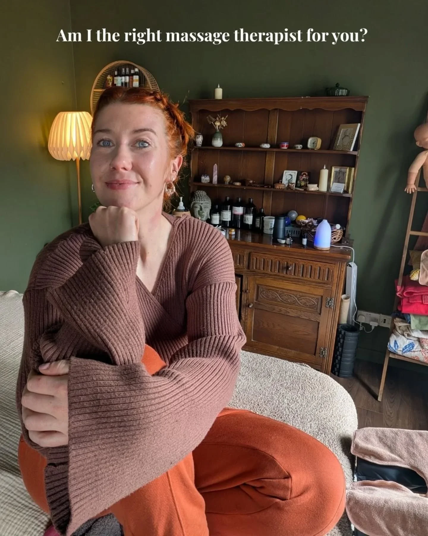 You gotta feel safe with someone to let go. I have some new followers here so thought I'd do a post about whether I'd be the right fit for you. 

I love when people come that haven't had a treatment before and seeing their face afterwards thinking &q