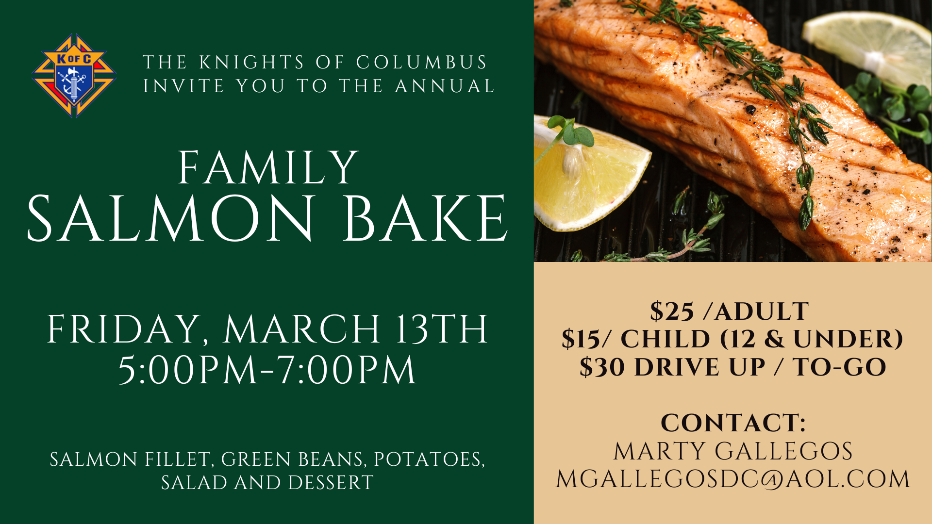 Knights Salmon Bake and Stations