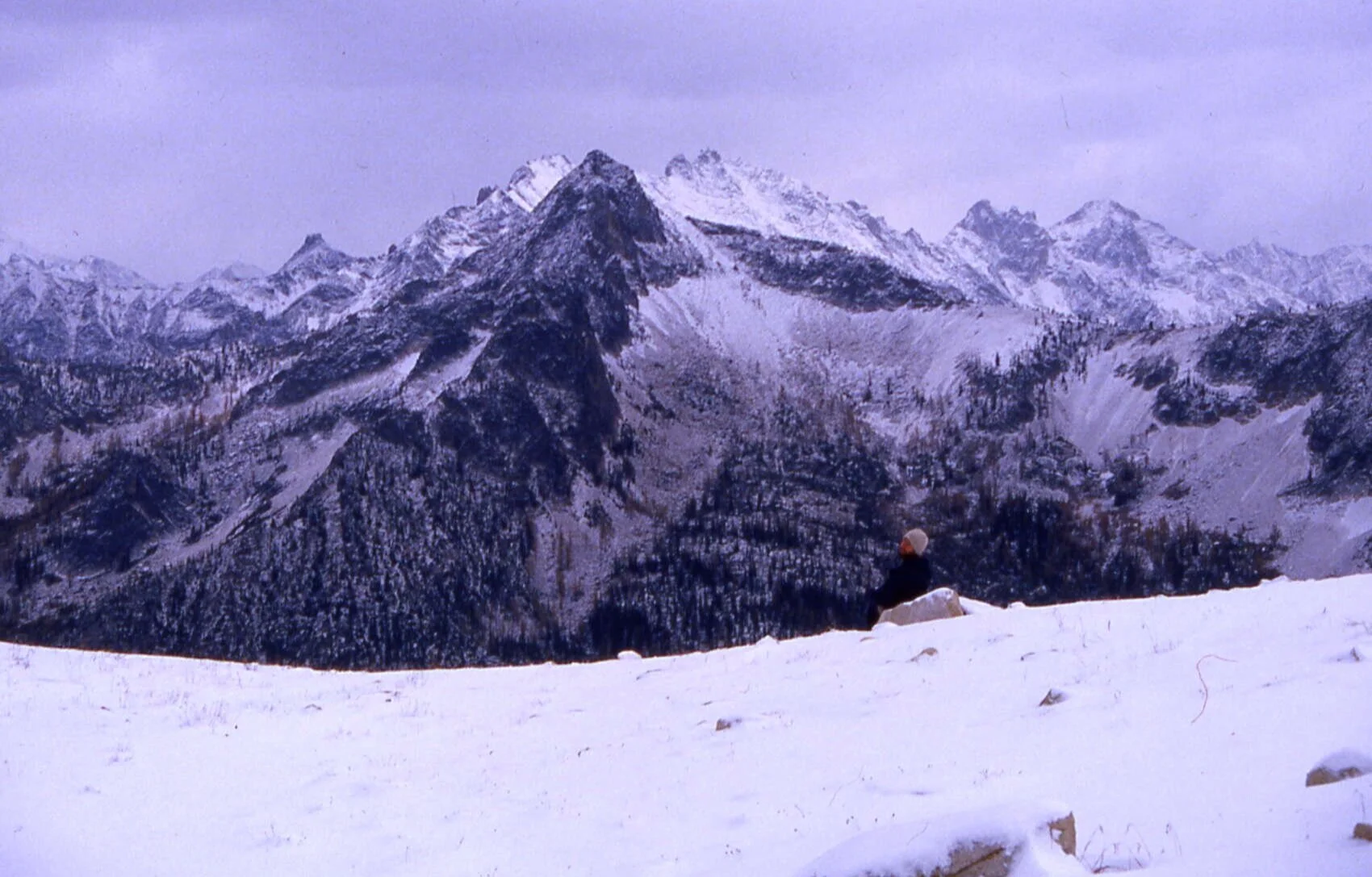 Keith Jones enjoying the Glacier Range, Washington.