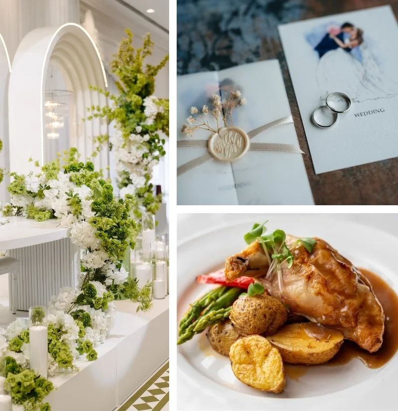 Finalize Invitations, Florals, Menu, and Décor