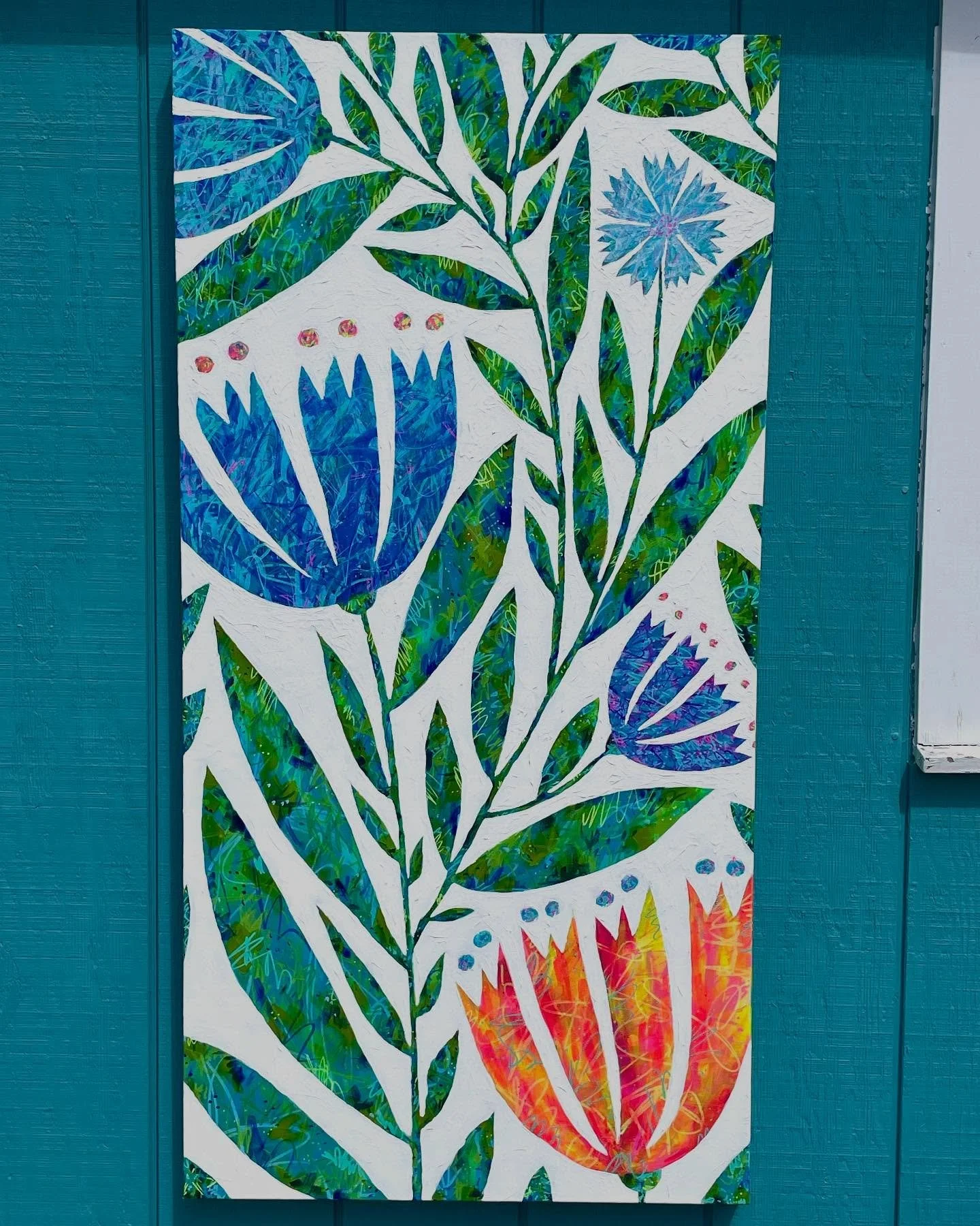New artwork!
Mixed media on canvas
48&rdquo; x 24&rdquo;