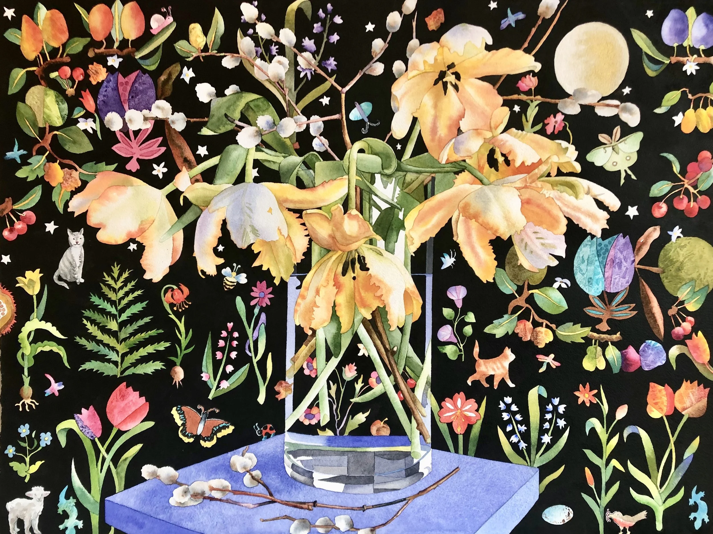 luna - 22 x 33 in - sold