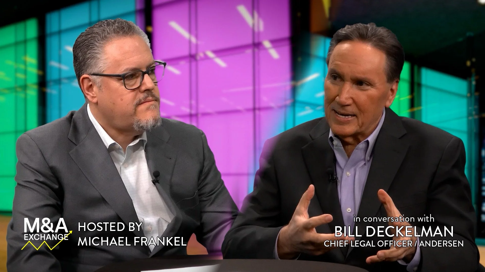Andersen’s Chief Legal Officer Bill Deckelman discusses how AI is reshaping every stage of dealmaking—from diligence and integration to board oversight, risk, and strategy—as executives navigate a faster, more complex M&A landscape.

Hosted by Michae