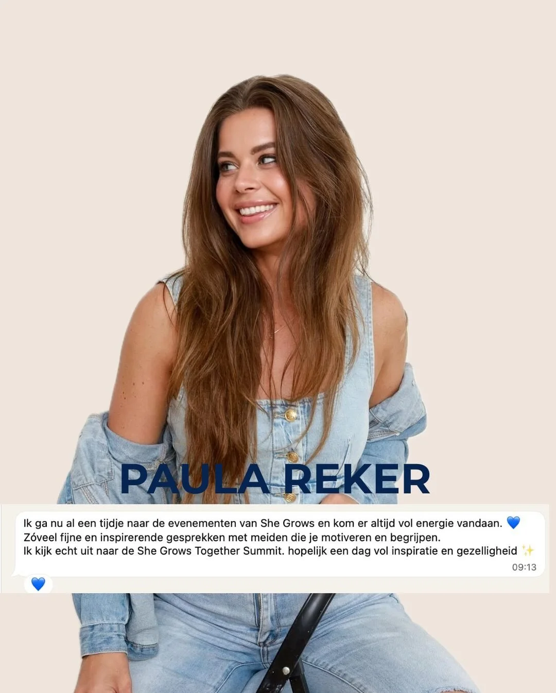 Een aantal vrouwen uit onze community stelden we de vraag &ldquo;Waarom heb jij nou eigenlijk een ticket gehaald voor de She GROWS together summit?&rdquo; En deze antwoorden kregen wij onder andere terug 🥹

Zulke fijne en lieve reacties! Dit is prec